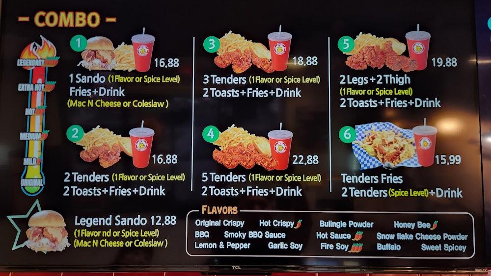 Legend Hot Chicken Stanton Menu image 1